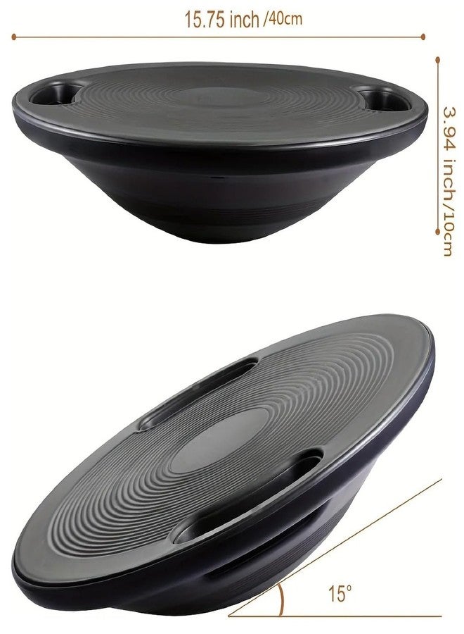 TORIOX لوح التوازن المتذبذب من توريوكس بمقابض، قطر 42 بوصة، سطح مانع للانزلاق، لتدريبات التوازن، والعلاج الطبيعي، وتمارين تقوية عضلات الجذع، مناسب للاستخدام في الصالات الرياضية الداخلية والخارجية والمنزلية. - Image 2